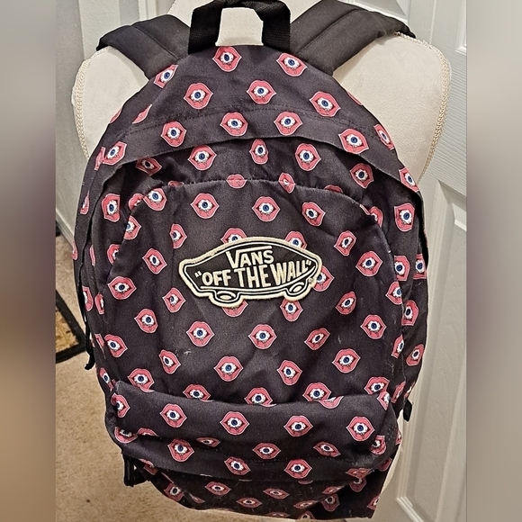 Vans Off The Wall Realm Eyeball Backpack - Picture 1 of 9